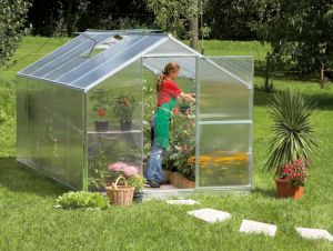 GUTTA Zahradní skleník z polykarbonátu Gardentec F2 1,54 x 2,27 m