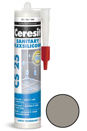 CERESIT CS 25 sanitární silikon cement grey 280ml