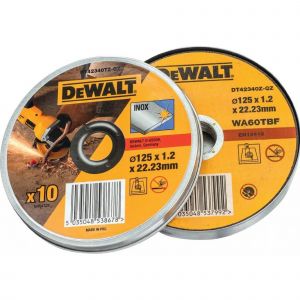 DEWALT Řezné kotouče-nerez/125x1,2mm/10ks, DT42340TZ-QZ