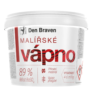 DEN BRAVEN Malířské vápno 11kg (bílá/běl.89%)